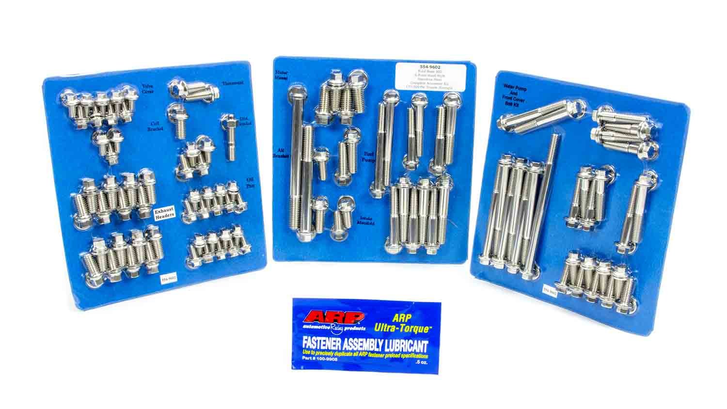 ARP 6-Point Stainless Steel Complete Engine Fastener Kit for Small Block Ford 554-9602