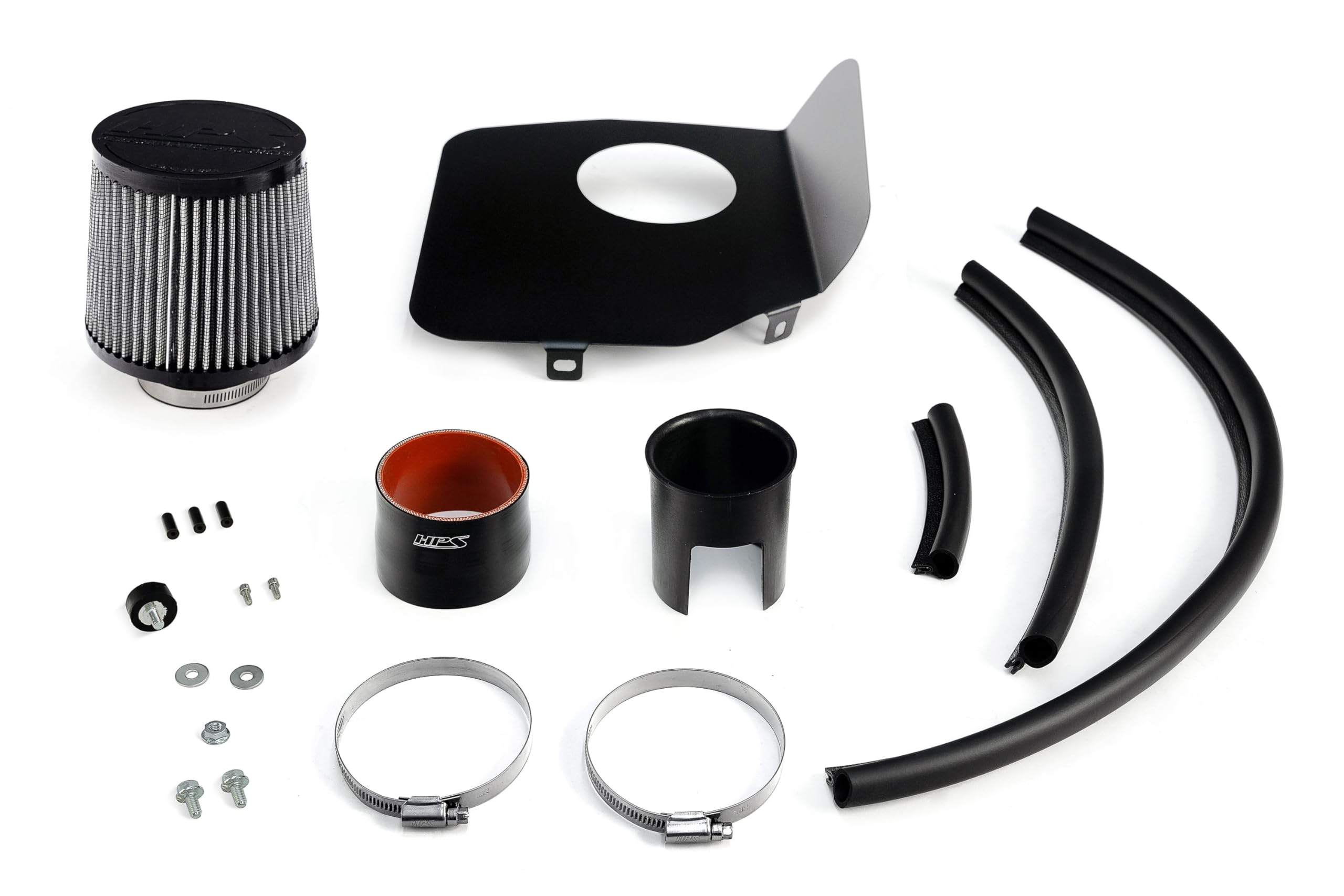 Blue HPS Air Intake Kit with Heat Shield Compatible for 2006-2012 Toyota Rav4 3.5L V6, 827-740BL