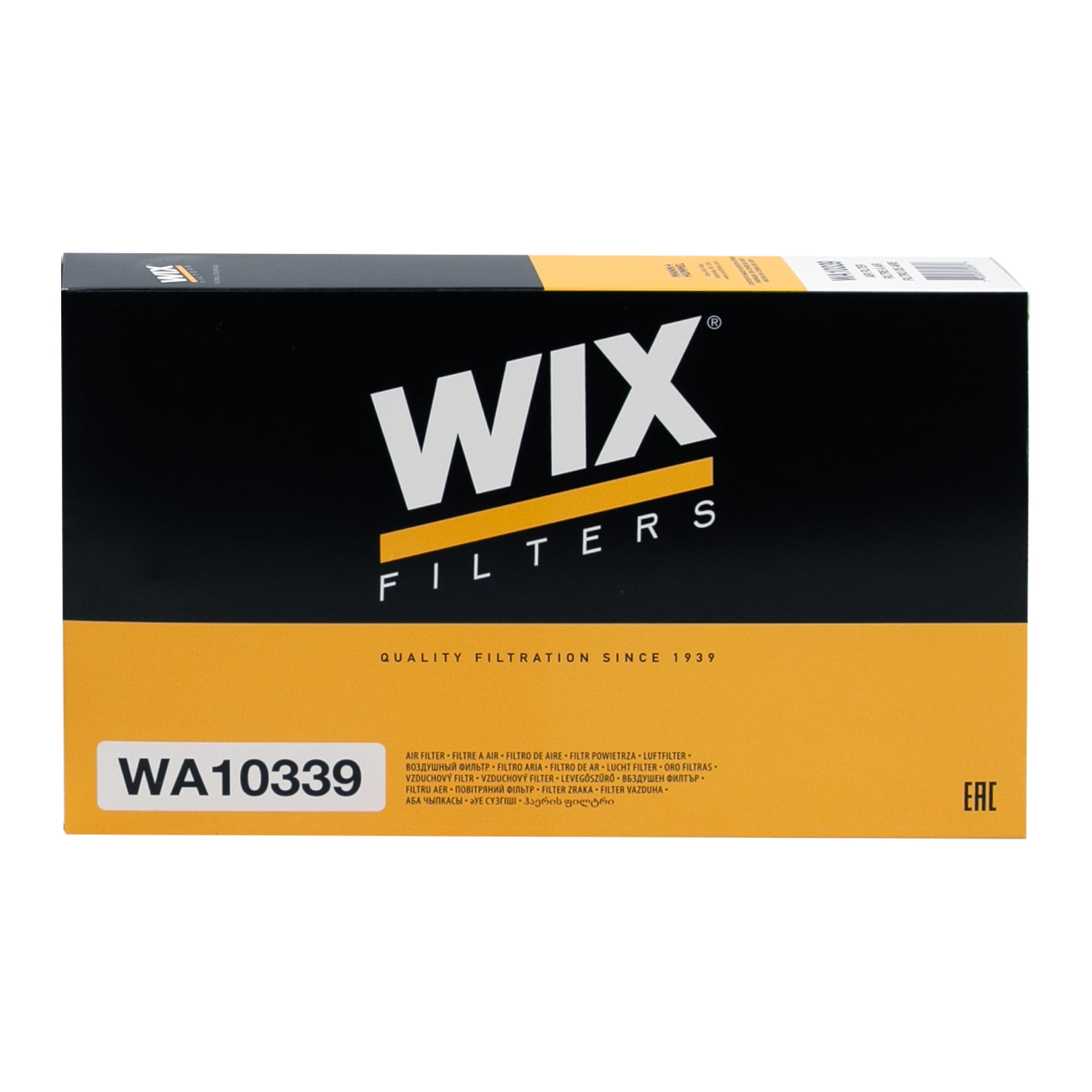 WIX WA10339 Compatible Engine Air Filter With Acura MDX (16-19), Honda Pilot, Ridgeline (16-19)