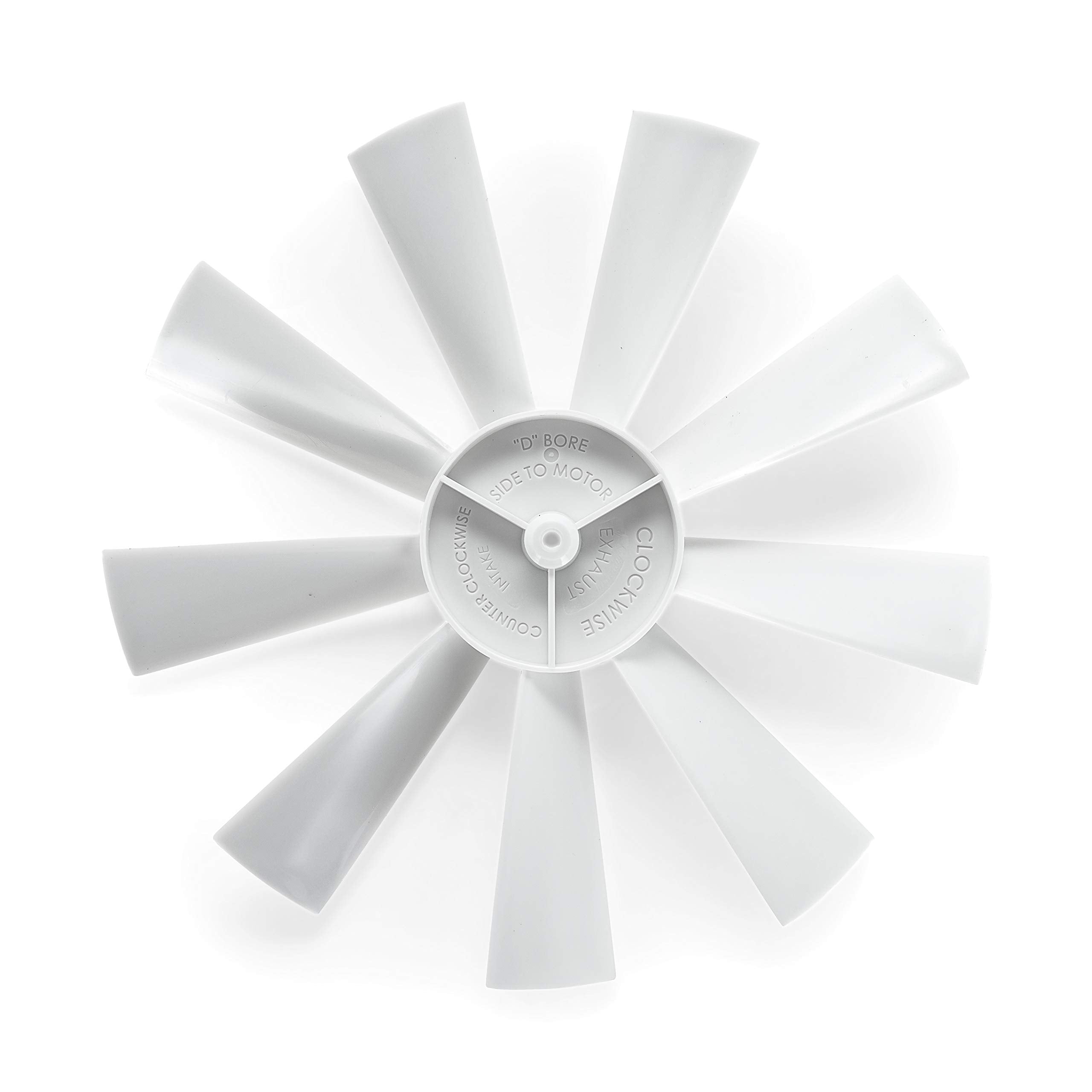 Camco Inverse Fan Blade Replacement Camper/RV Vent | Features a 6-Inch Diameter | Compatible with Counterclockwise Intake or Clockwise Exhaust (40429)
