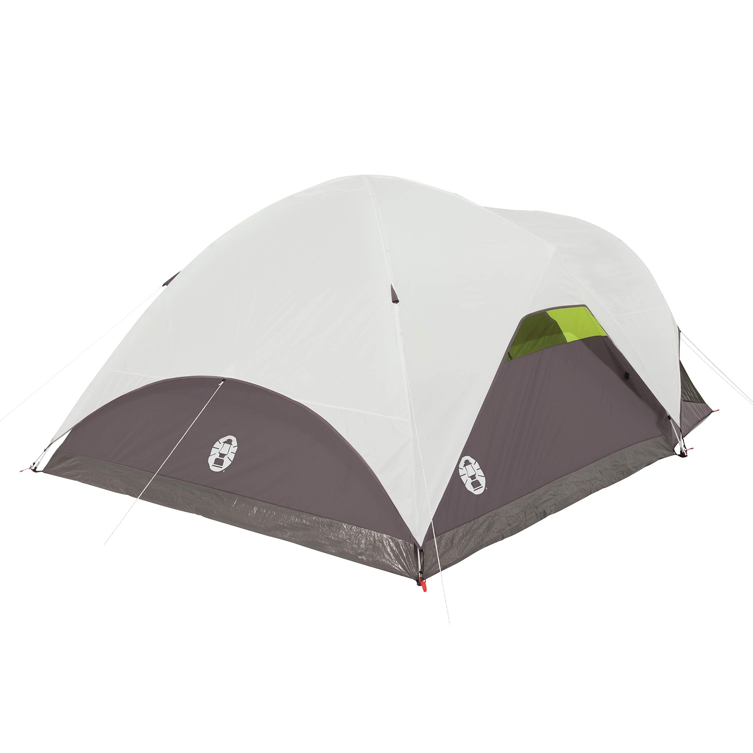 Coleman 6-Person Steel Creek Tent with Screened Porch & Integrated Rainfly, Weatherproof Tent Sets Up in Minutes, Fits Queen-Size Airbed