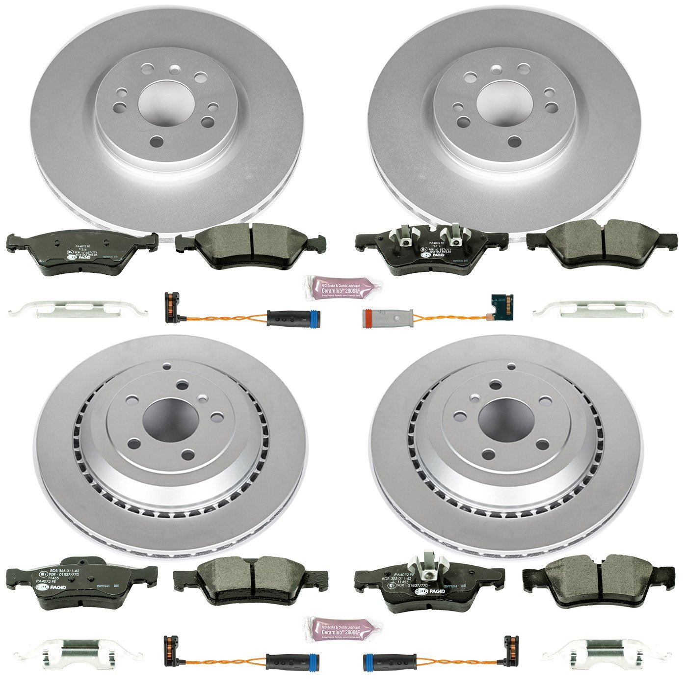 Euro-Stop Power Stop Brake Kit Front and Rear ESK4085