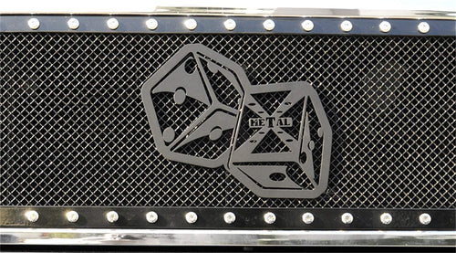T-Rex Grilles X-Metal 6701021 Black Steel 'The Hustler' Dice Grille Badge