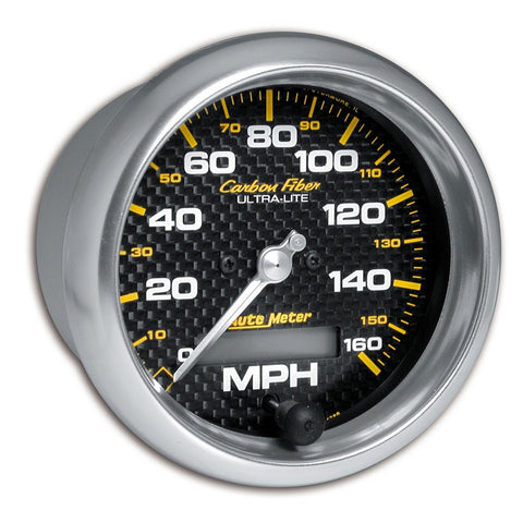 Auto Meter Carbon Fiber 4789 in-Dash Electric Speedometer, 3.375 in.
