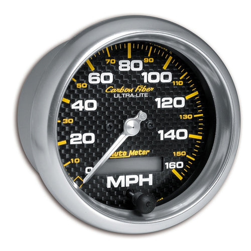 Auto Meter Carbon Fiber 4789 in-Dash Electric Speedometer, 3.375 in.