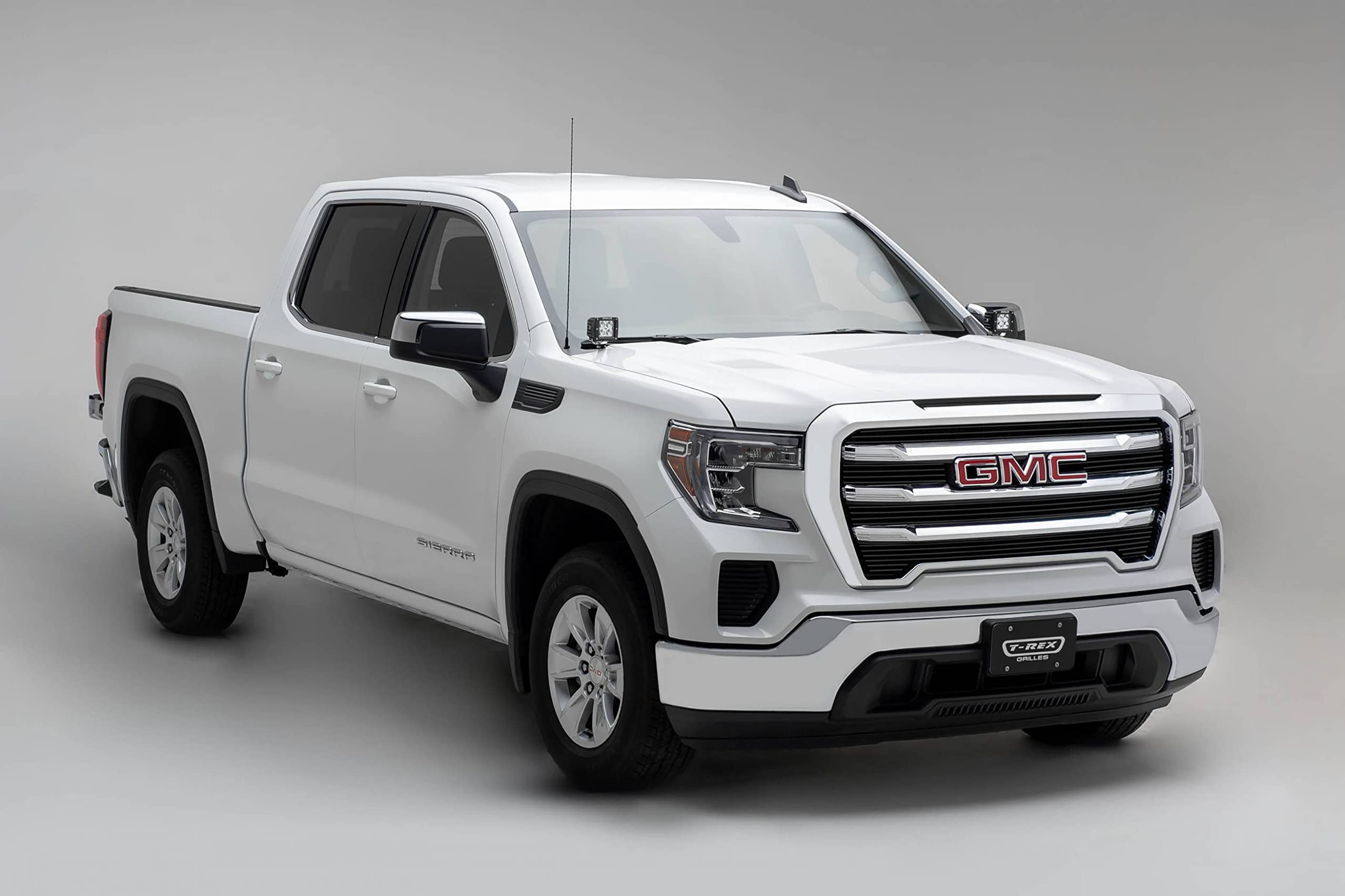 GMC Sierra 1500 2019-2021 Billet Grille, Black, Aluminum, 5 Pc, Overlay - PN #21213B
