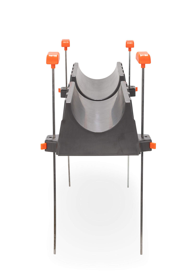 Camco Sewer Hose Support Kit Rhino/RV Camper - Provides over 15-Inches of Elevation - Supports Up to 3-Feet of RV Sewer Hose - Includes Adjustable Stakes (39015)