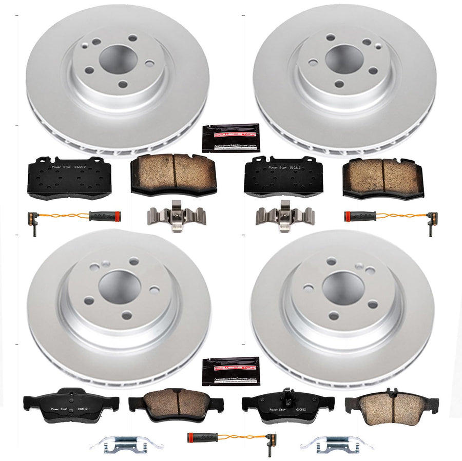 Power Stop CRK6751 Z23 Evolution Geomet Coated Brake Kit Front and Rear For Mercedes-Benz SL500 2003 [Model Specific]
