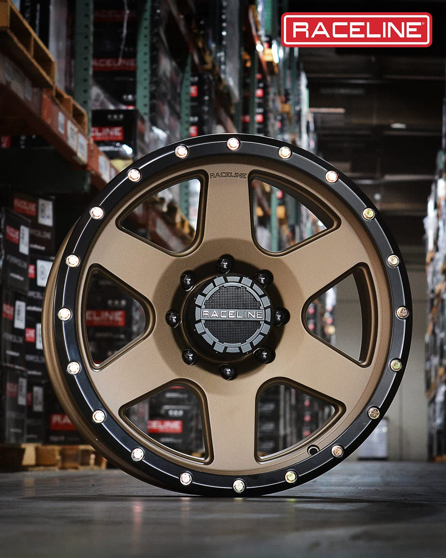 Bronze Raceline Wheels 946BZ BOOST Wheel 18X9"5X127 Bolt Pattern -12mm Offset/(4.5"B/S) 6 Spoke Aluminum Passenger Car Wheels, Full Size Replacement Rims