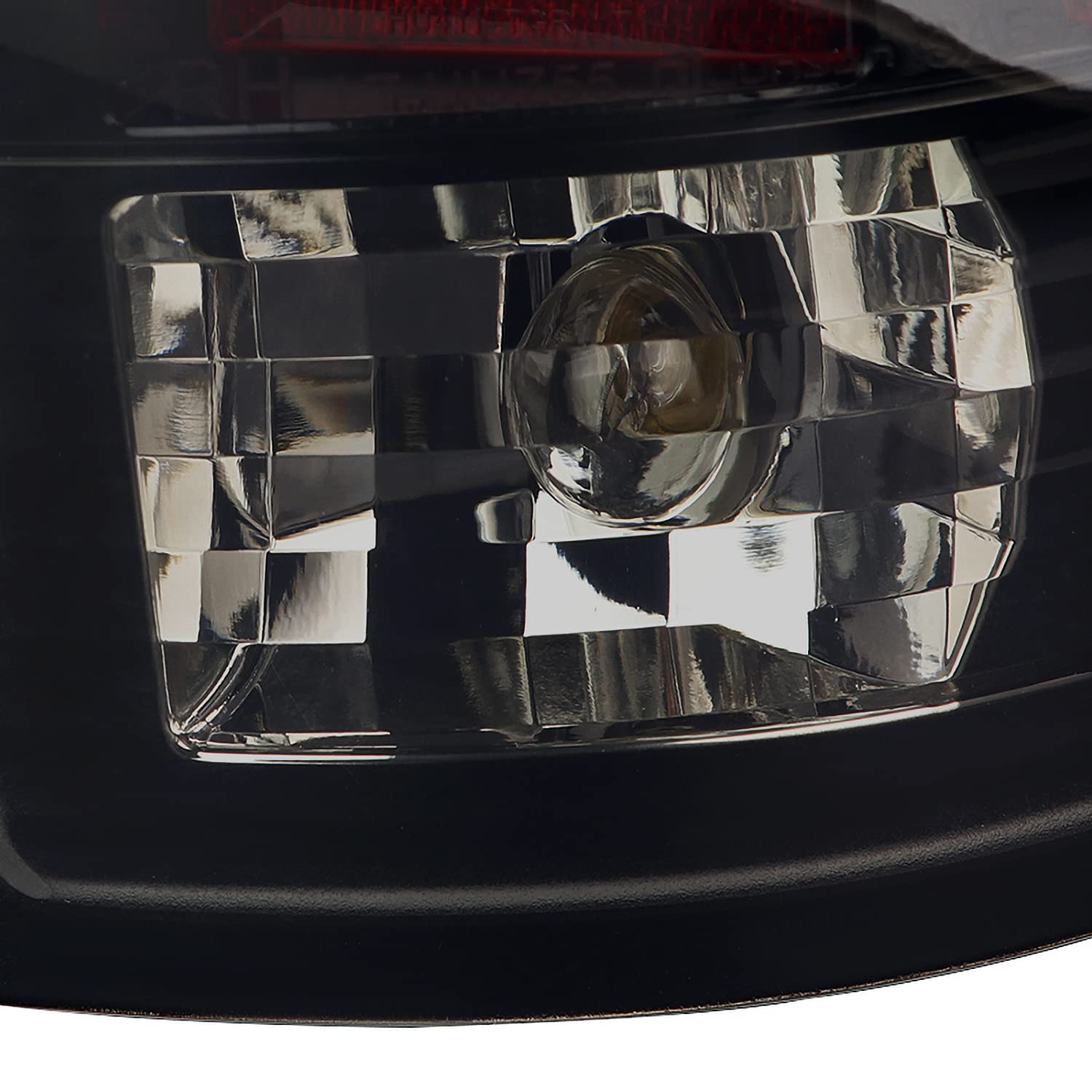 Glossy Black Smoke LED Bar Tail Lights SPEC-D TUNING Compatible with 2002-2006 Dodge Ram 1500/2500/3500, Left + Right Pair Assembly