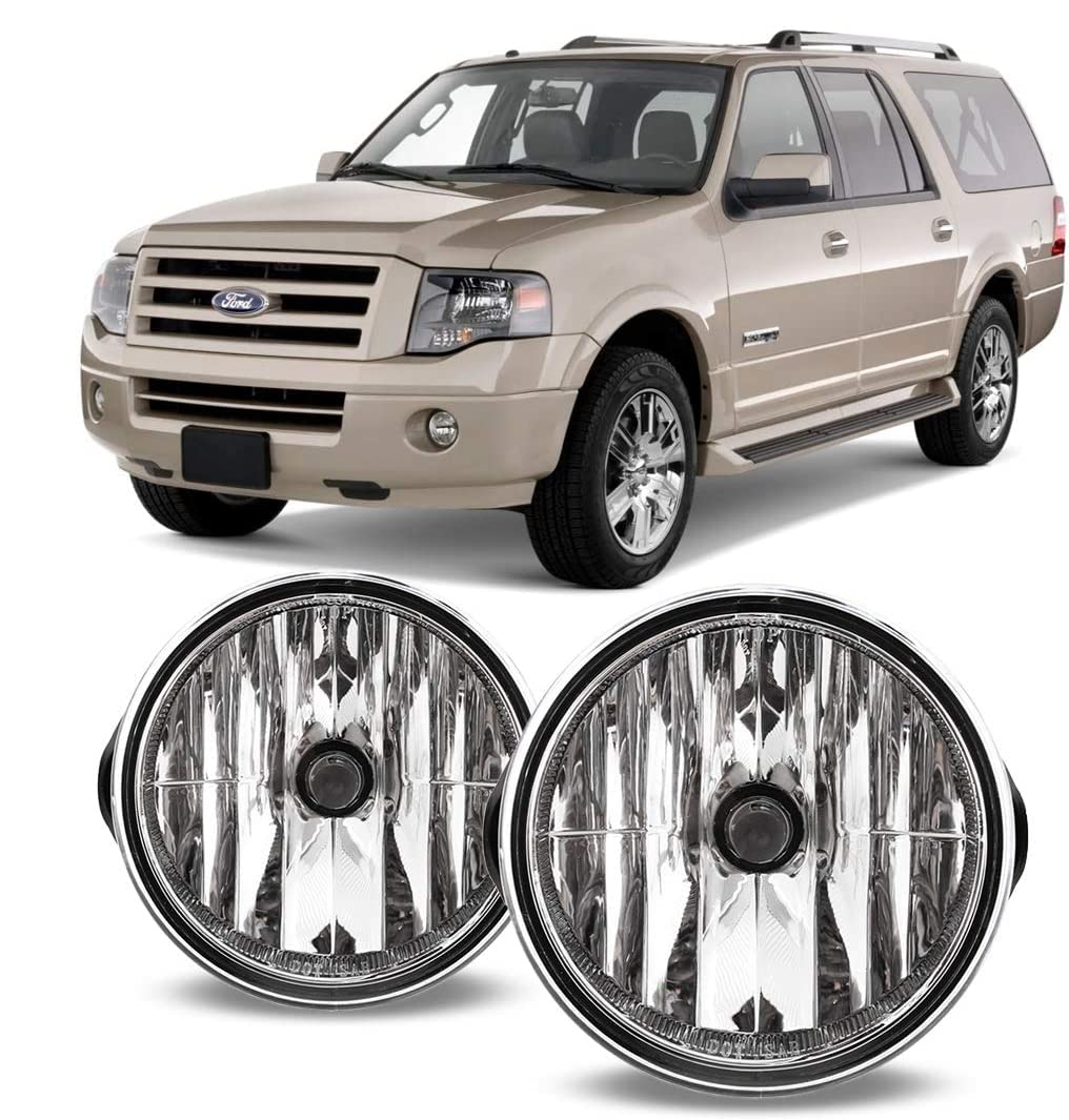 Winjet Fog Lights OEM Series for Ford [2007 2008 2009 2010 2011 2012 2013 2014 Expedition] [2008-2011 Ranger] Driving