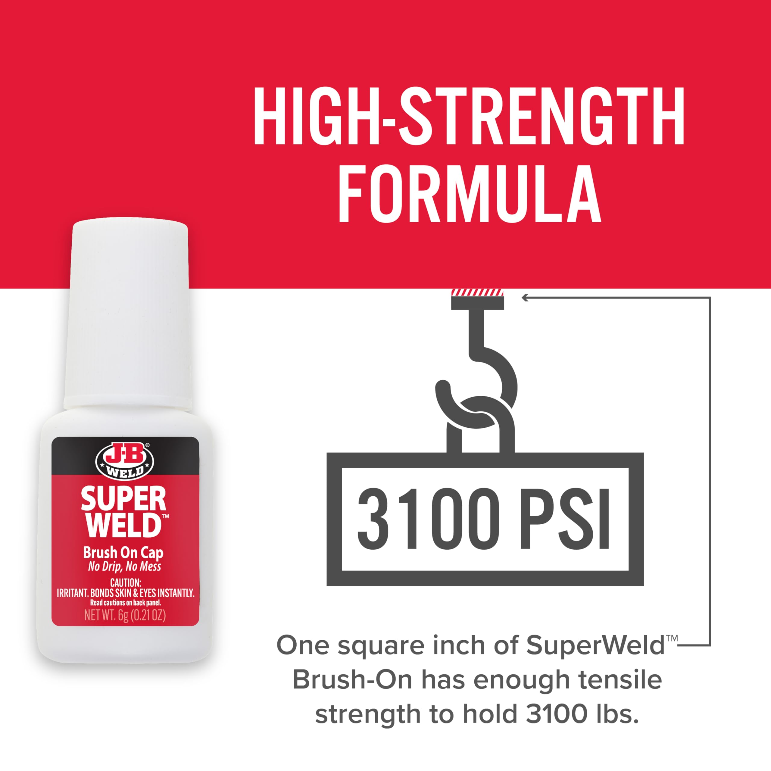 SuperWeld J-B Weld 33106 Glue - Clear Super Glue - 0.2 oz. (Packaging may vary)