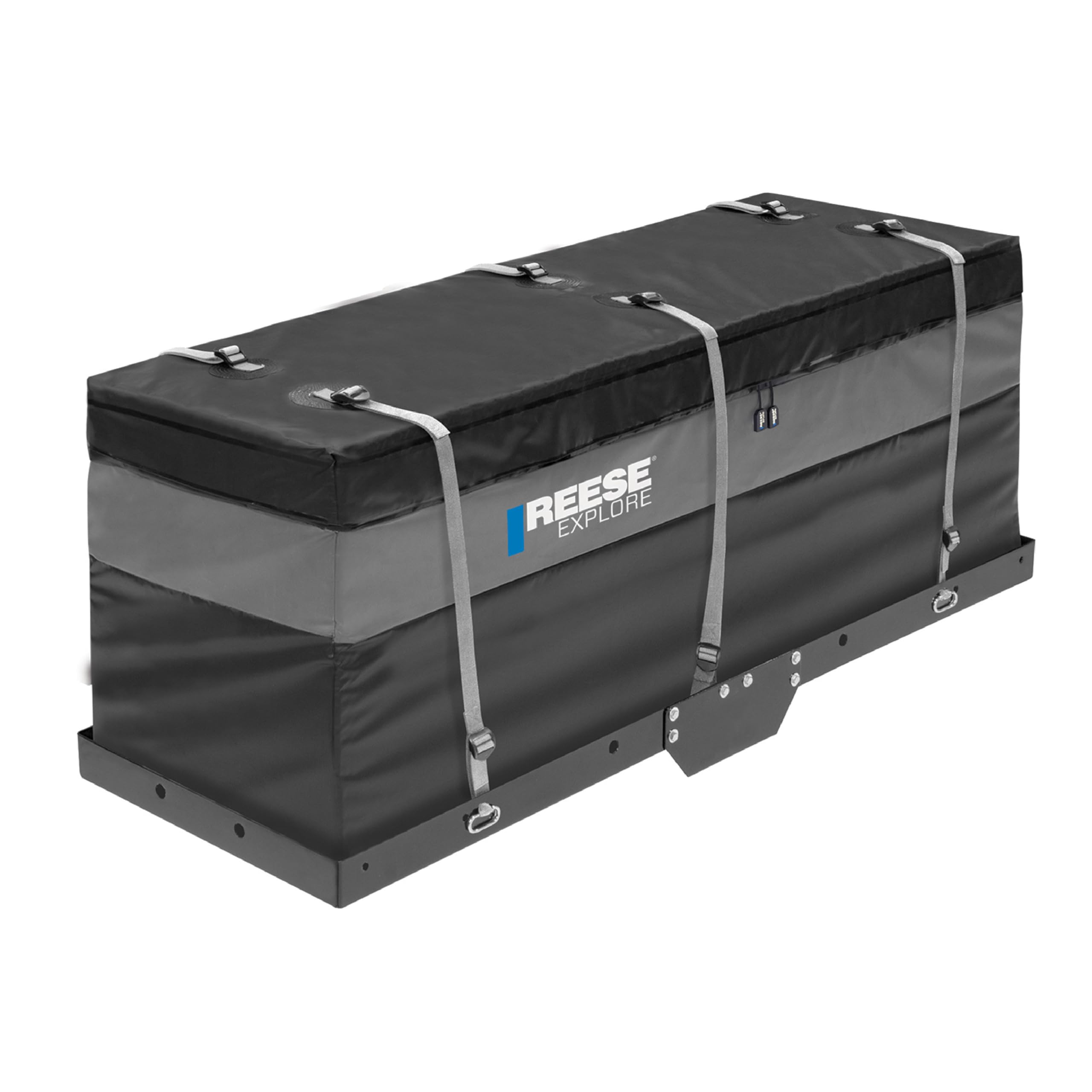Reese 63604 Explore Amigo Hitch Mount Cargo Carrier Bag, 59 Inch x 18.5 Inch x 24 Inch, Rainproof, Fit On A Most Full-Size Hitch Mounted Cargo Carriers.
