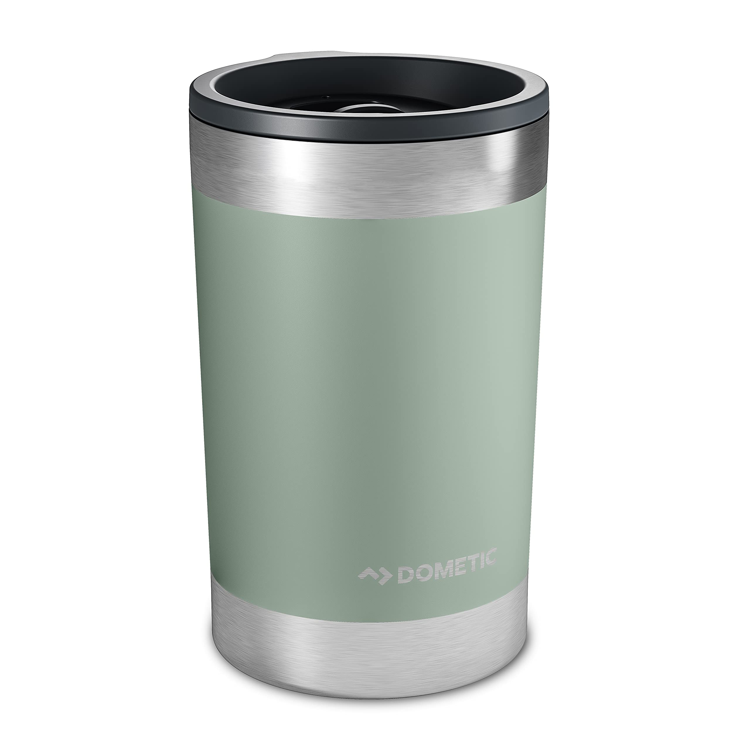 Thermo Dometic Tumbler, Stainless Steel, Vacuum Insulated with Splash Resistant Press-fit Function Lid (Moss, 10 Oz)