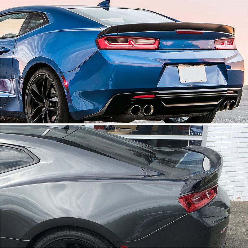 Matte Black ABS Spec-D Tuning Rear Trunk Spoiler Compatible with 2016-2020 Chevy Camaro Models