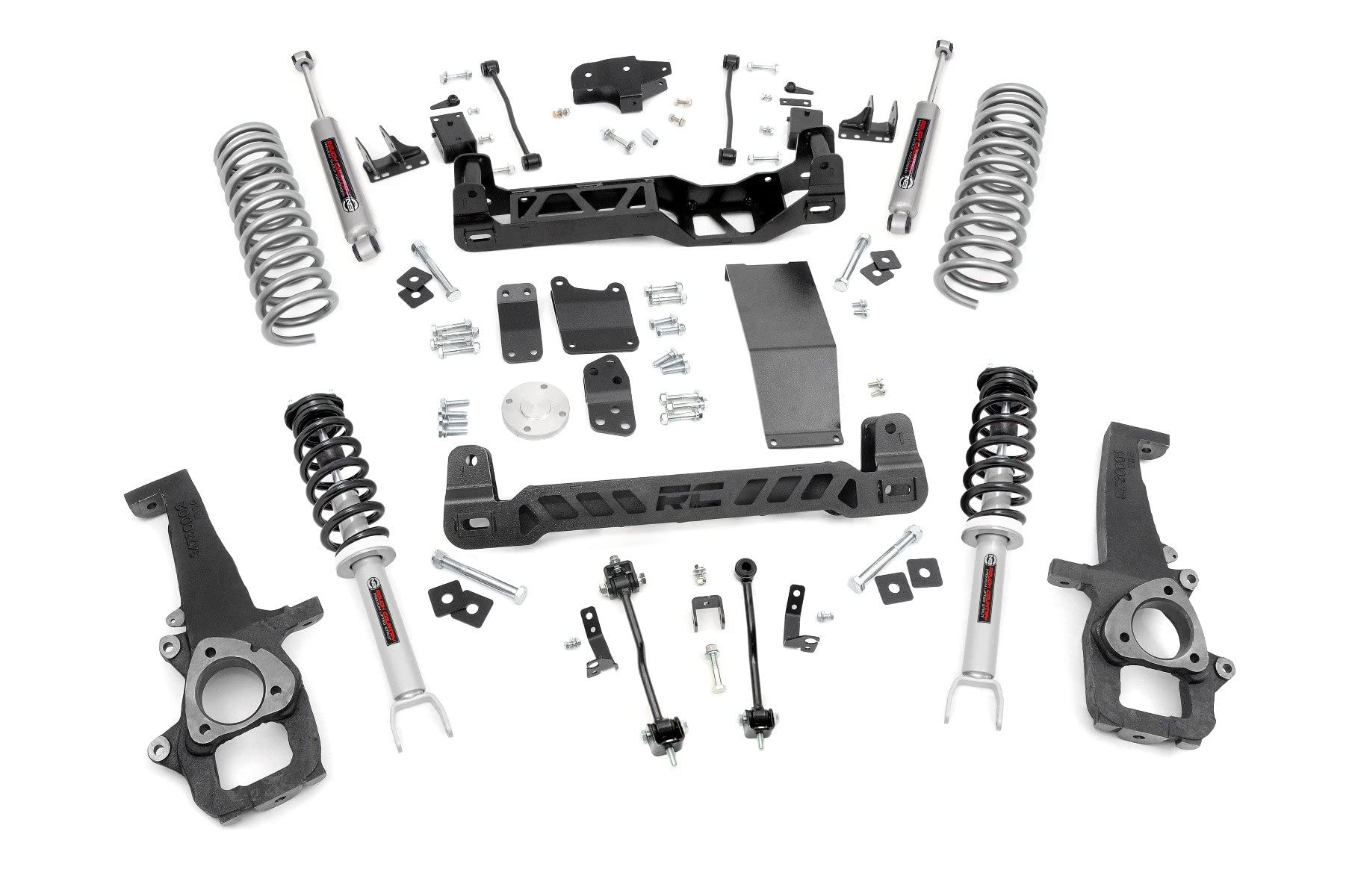 6" Rough Country Suspension Lift Kit with N3 Struts & N3 Rear Shocks for Ram 1500 4WD (2009-2011) - Run up to 37" Tires