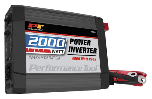 2000-Watt Performance Tool W16653 Power Inverter - Efficiently Power Your Electronics On-the-Go with this Portable Inverter