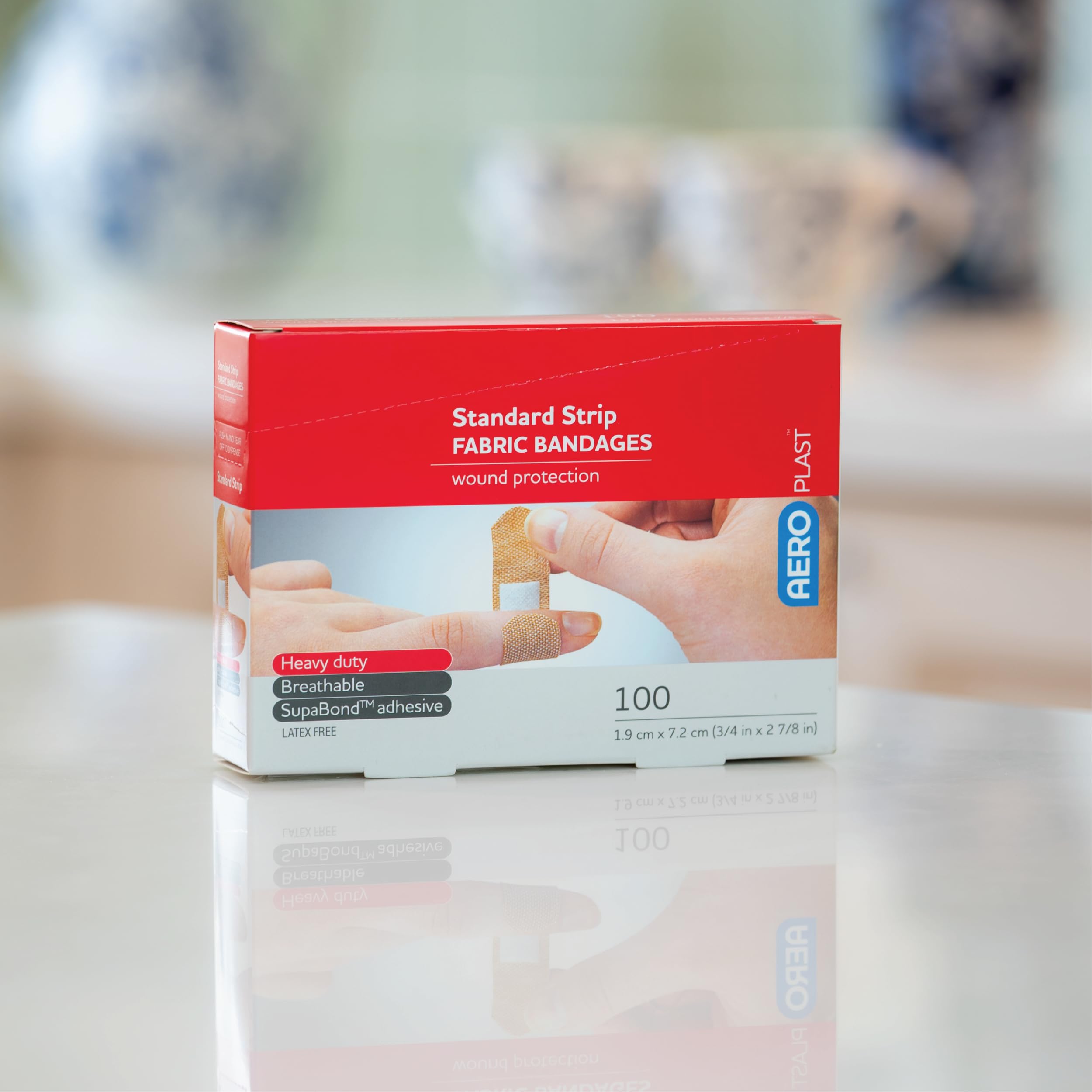 Fabric Strip AEROPLAST Bandages 3/4in x 3in 100/box