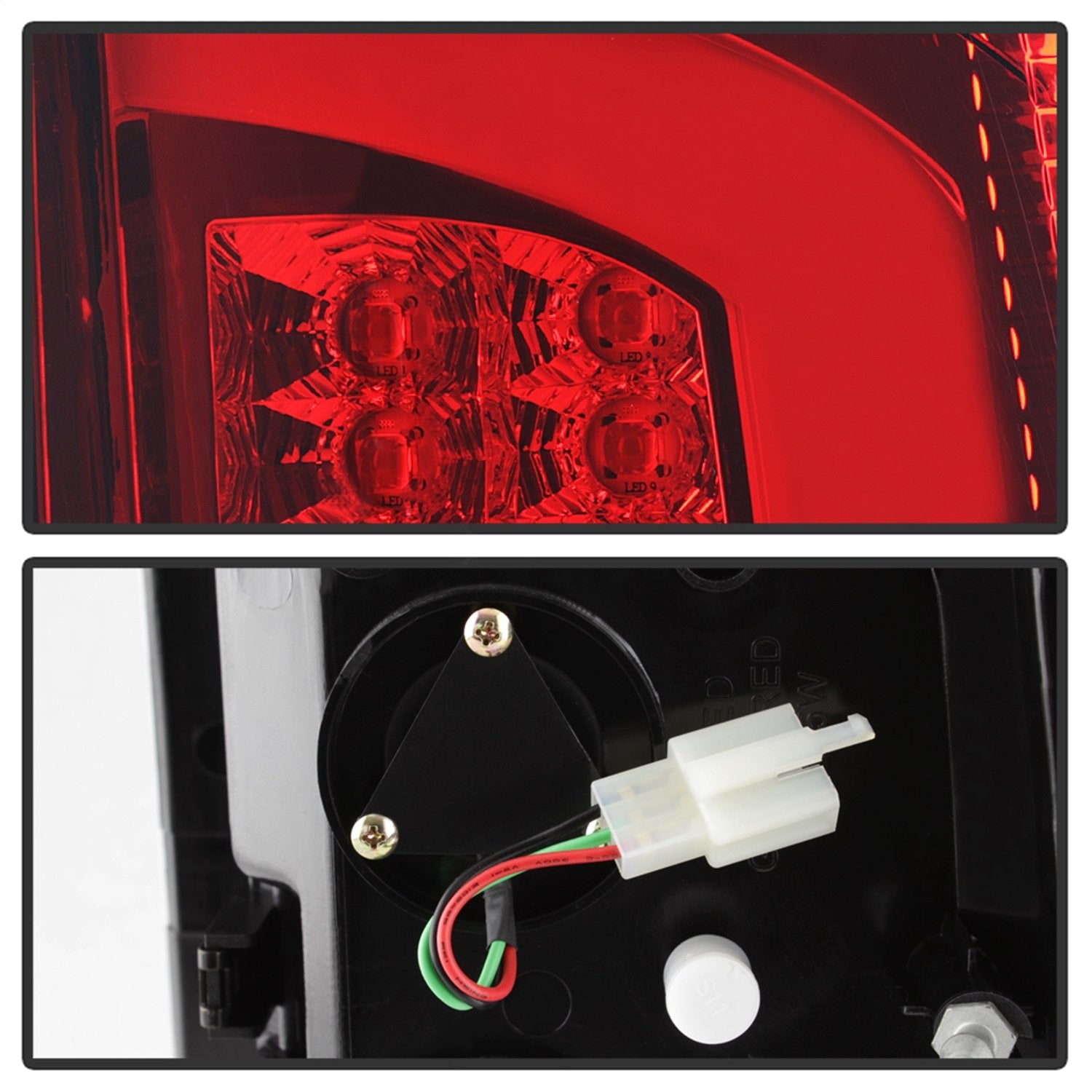 Spyder Auto 5084132 Spyder Dodge Ram 02-06 1500 / Ram 2500/3500 03-06 Version 3 Light Bar LED Tail Light - Red Clear