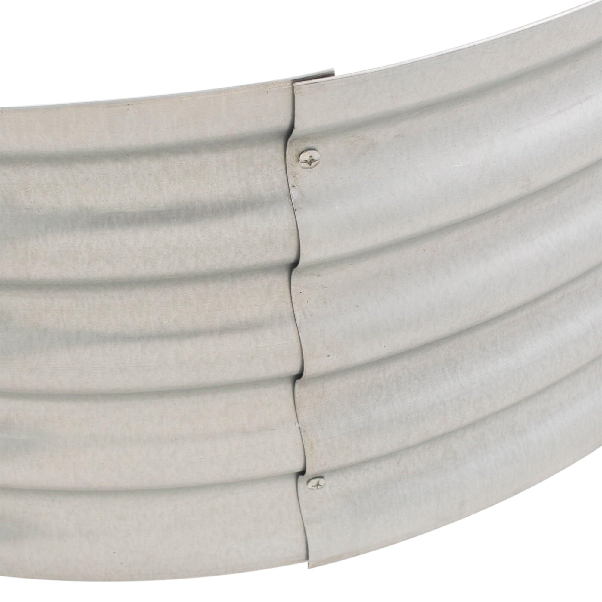 GHP Group Infinity Galvanized Pleasant Hearth OFW815FR fire Ring, Silver