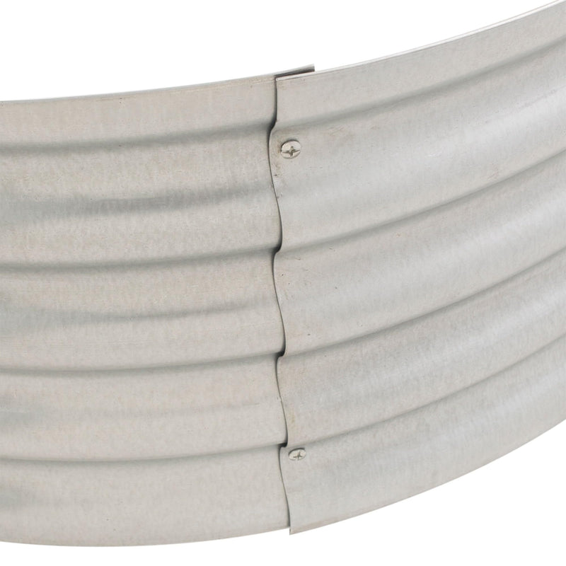 GHP Group Infinity Galvanized Pleasant Hearth OFW815FR fire Ring, Silver
