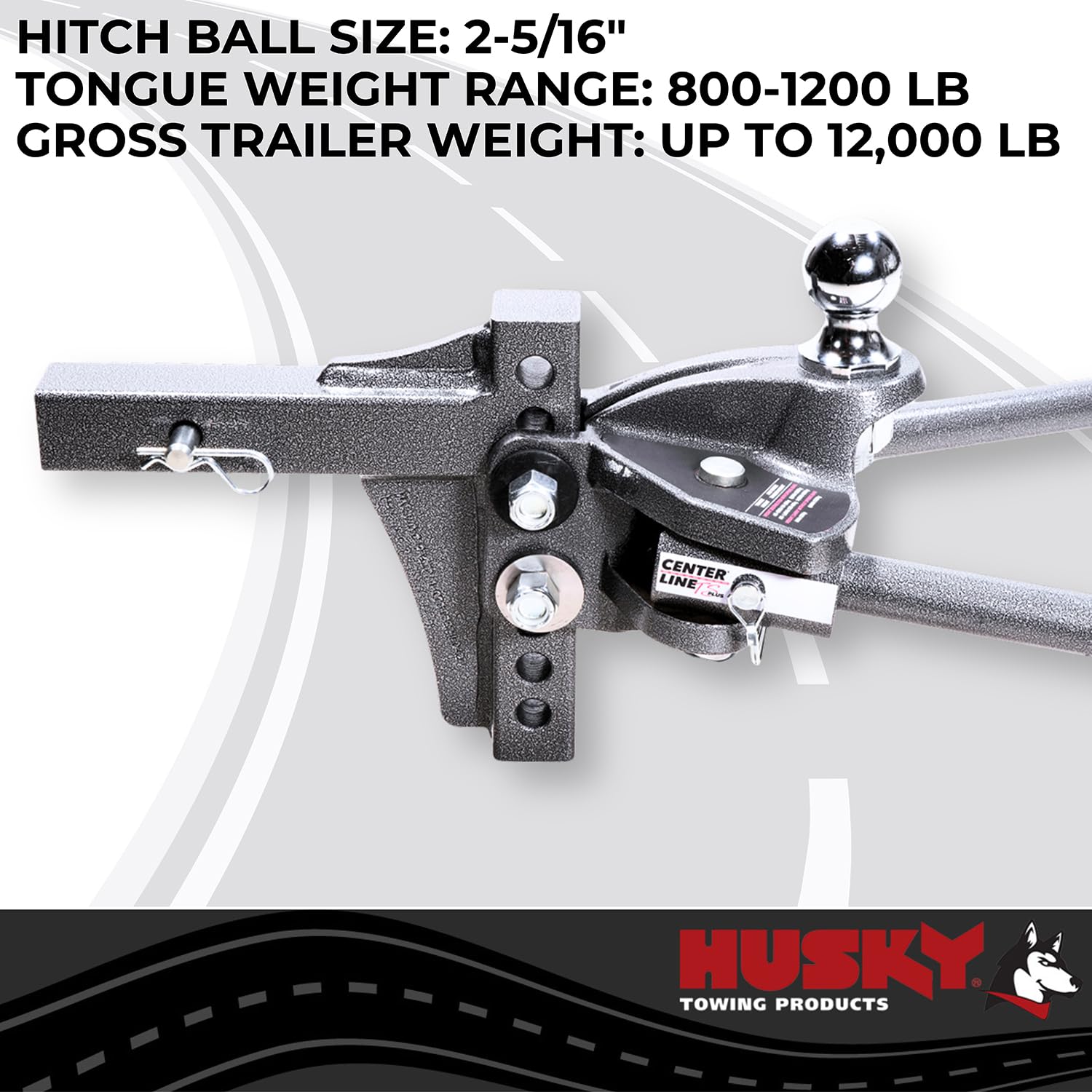 Husky 33300 Towing Clts-plus 800-1200 2-5/16 Ball