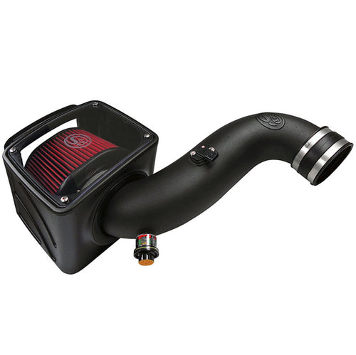 Cold Air Intake S&B Filters 75-5091 For 2007-2010 Chevy/GMC Duramax 6.6L (Oiled Cleanable, 8-ply Cotton Filter)