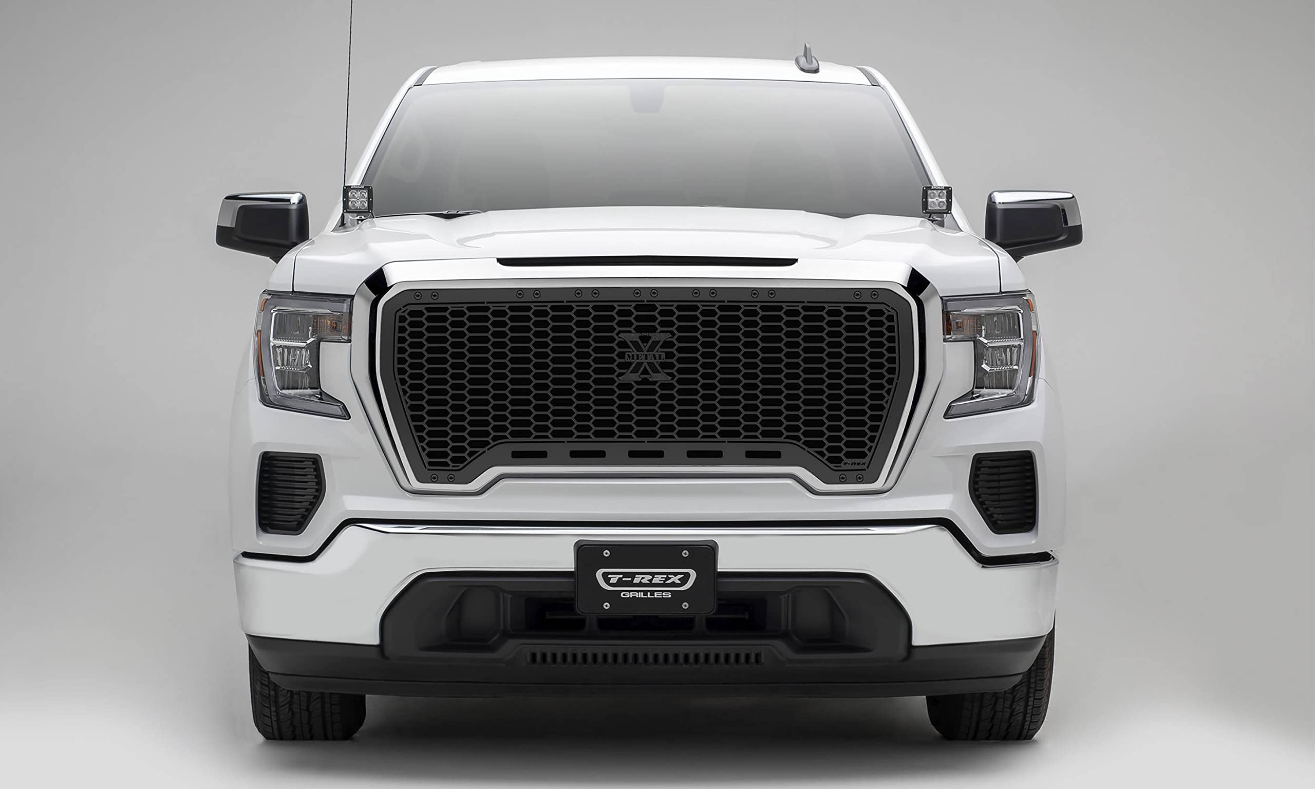 GMC Sierra 1500 Stealth Laser X Grille, 2019-2021, Black, Mild Steel, 1 Pc, Insert - PN #7712271-BR