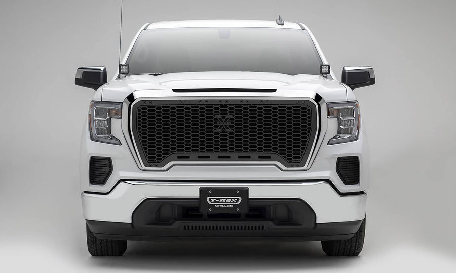 GMC Sierra 1500 Stealth Laser X Grille, 2019-2021, Black, Mild Steel, 1 Pc, Insert - PN #7712271-BR