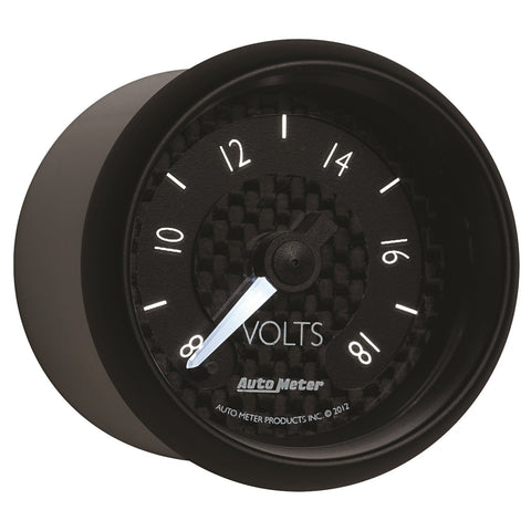GT Series Auto Meter Electric Voltmeter Gauge 8091