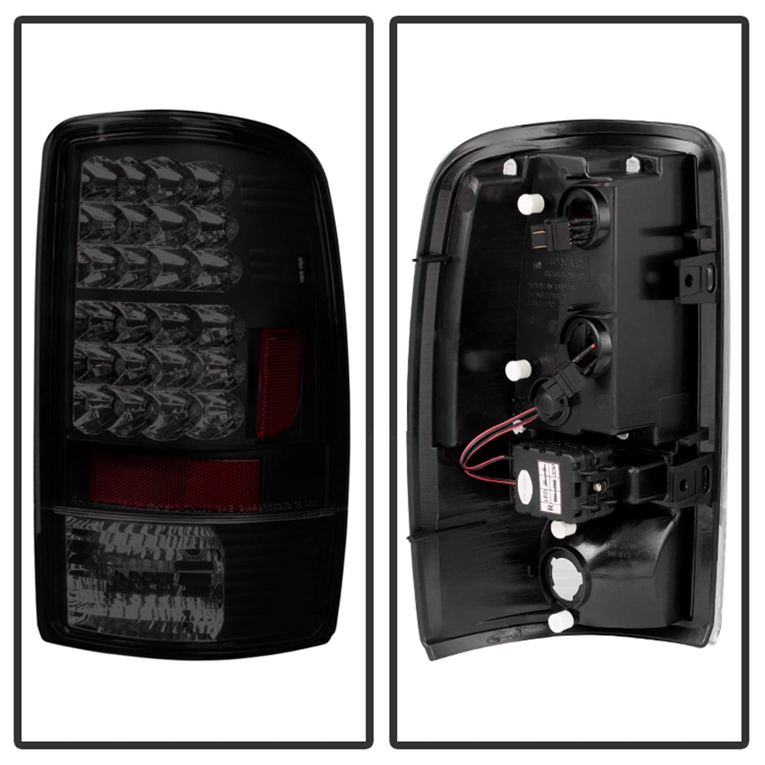 LED Tail Lights Black/Smoked Spyder Auto 5078001