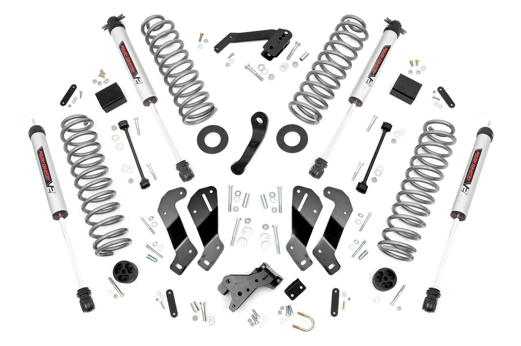 3.5" Rough Country V2 Lift Kit for 2007-2018 Jeep Wrangler JK Unlimited - 69470