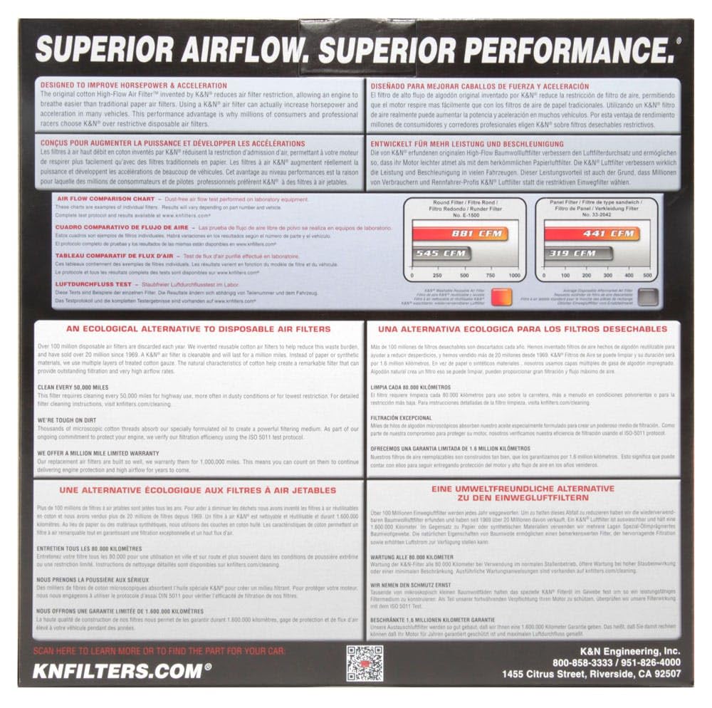 Custom Air Filter K&N E-3982