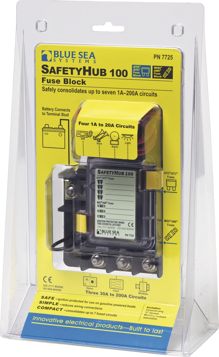 Safety HUB Blue Sea Systems 7725 Fuse Block 100 RBS