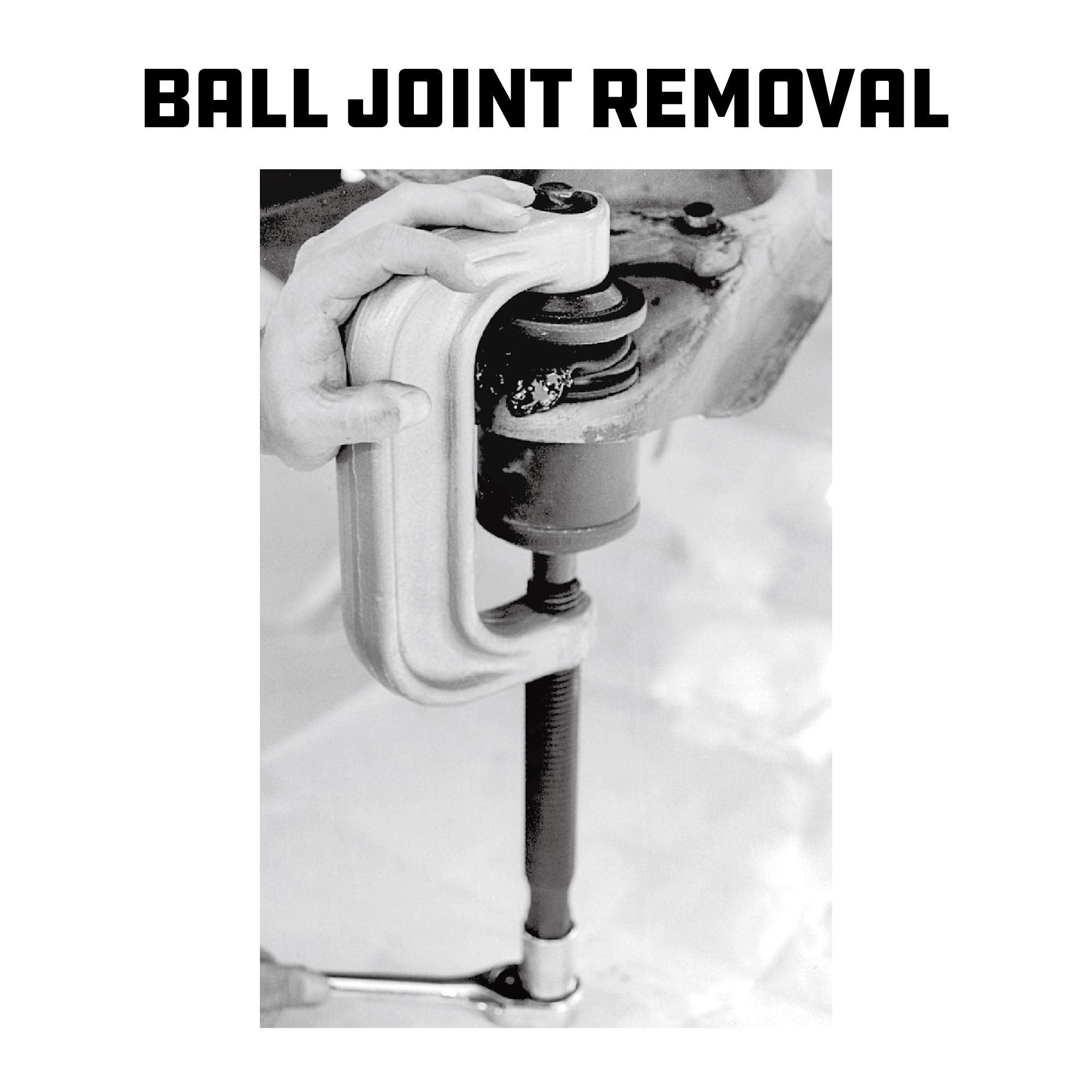 Powerbuilt Ball Joint and U Joint Service Set, 23 Piece Tool Kit, Remove and Install Ball Joints, Adapters, Receiving Tube, Sockets - 648617