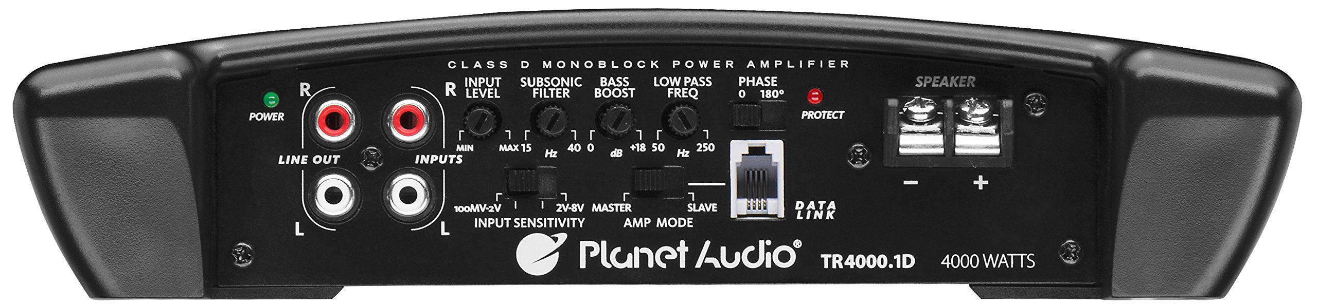 Class D Planet Audio TR4000.1D Monoblock Car Amplifier - 4000 High Output, 1 Ohm, Low Level Inputs, Low Pass Crossover, Hook Up to Subwoofer for Bass