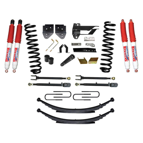 Suspension Lift Kit Skyjacker F176024KS-N w/Shock 6 in. Lift Incl. Front Coil Springs Rear Leaf Springs Adjustable 4-Links Nitro 8000 Shocks