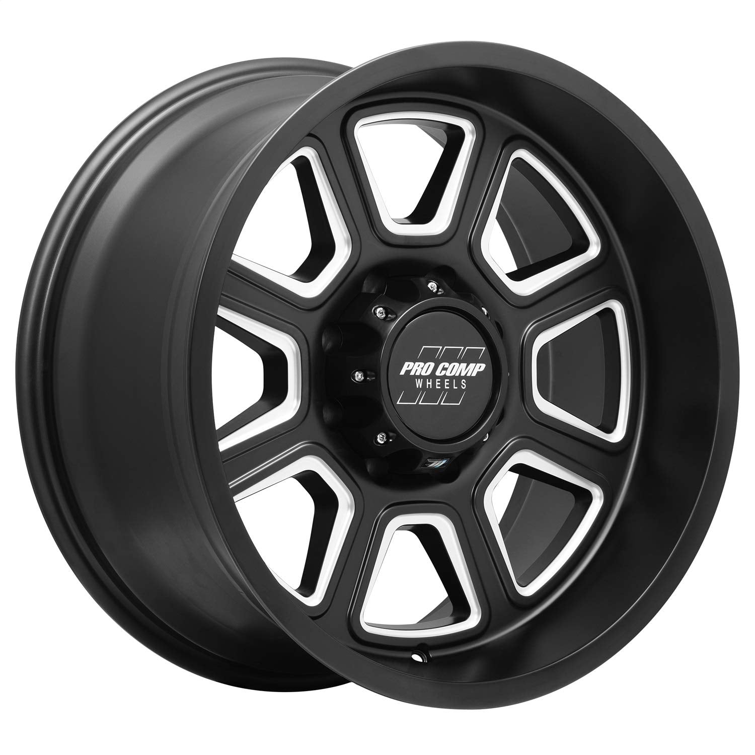 Gunner Pro Comp Wheels Black Wheel with Painted (20 x 10. inches /8 x 6 inches, -18 inches Offset)