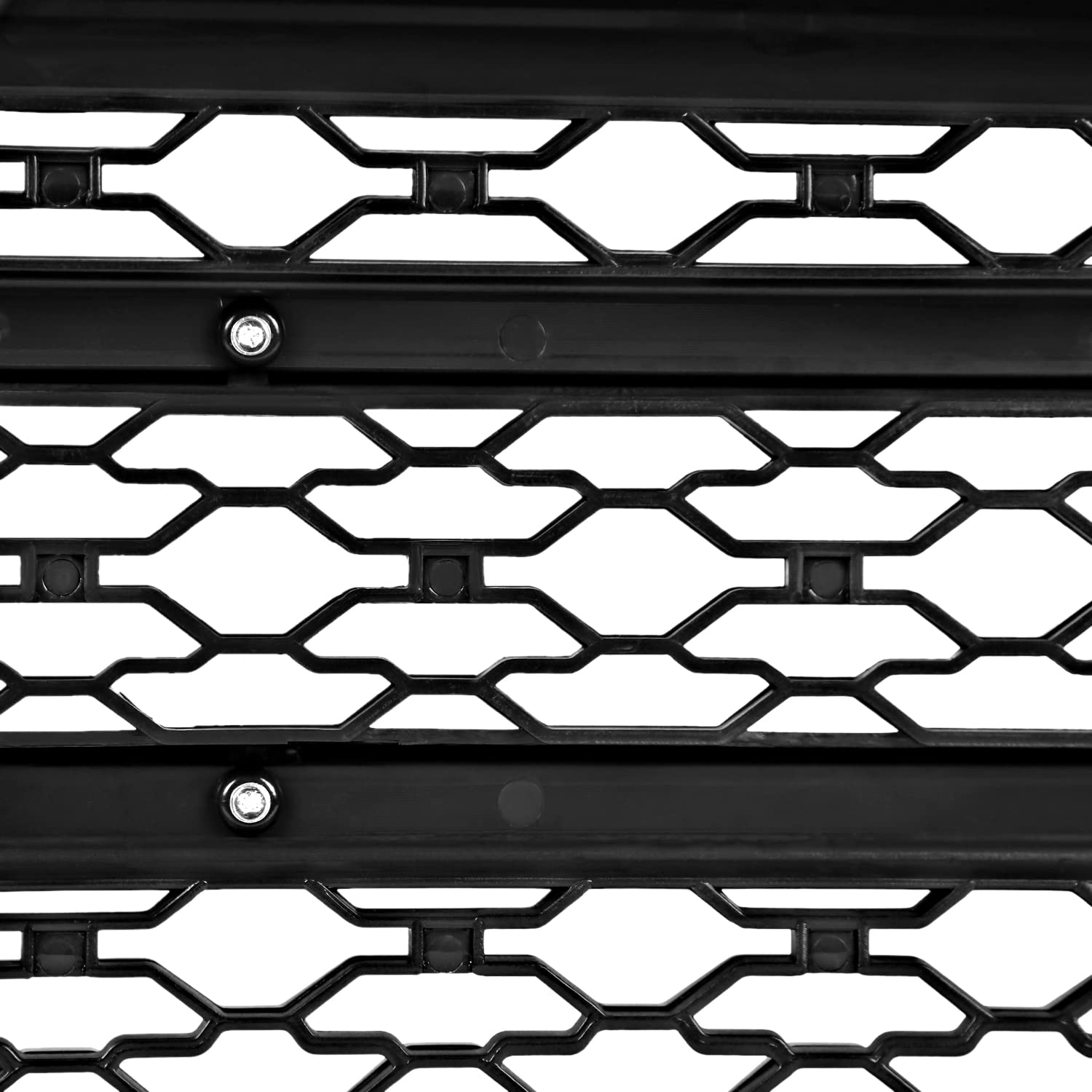 Matte Black Spec-D Tuning Front Bumper Hood Grille w/Amber LED Lights Compatible with 2009-2012 Dodge Ram 1500