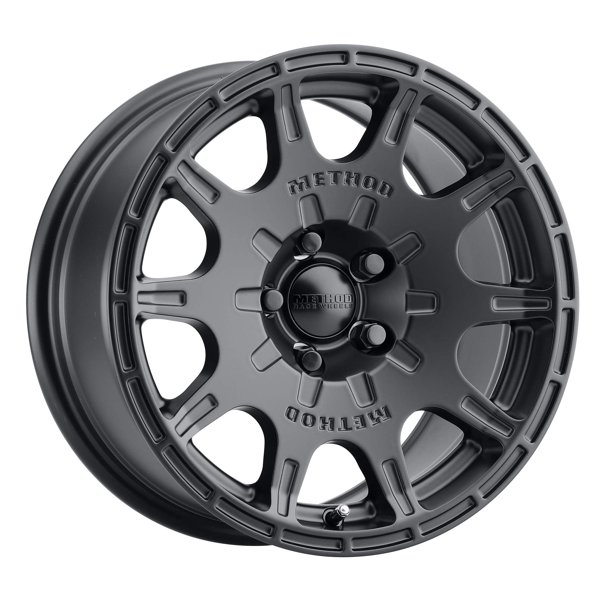 502 VT-SPEC Method Race Wheels Matte Black 15x7" 5x100", 15mm offset 4.6" Backspace, MR50257051515SC