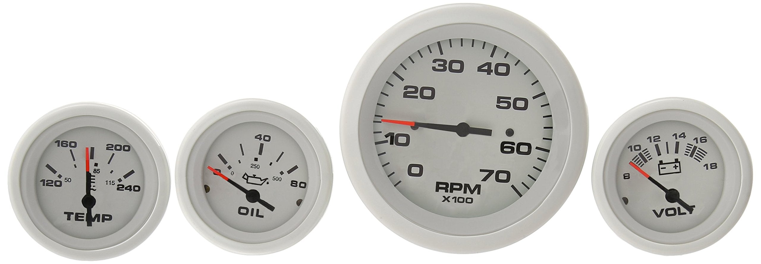 Arctic Twin Engine Sierra International 69724P Add On IB/IO 4 Gauge Set Includes Tach, Oil Press & Water Temp Gauges