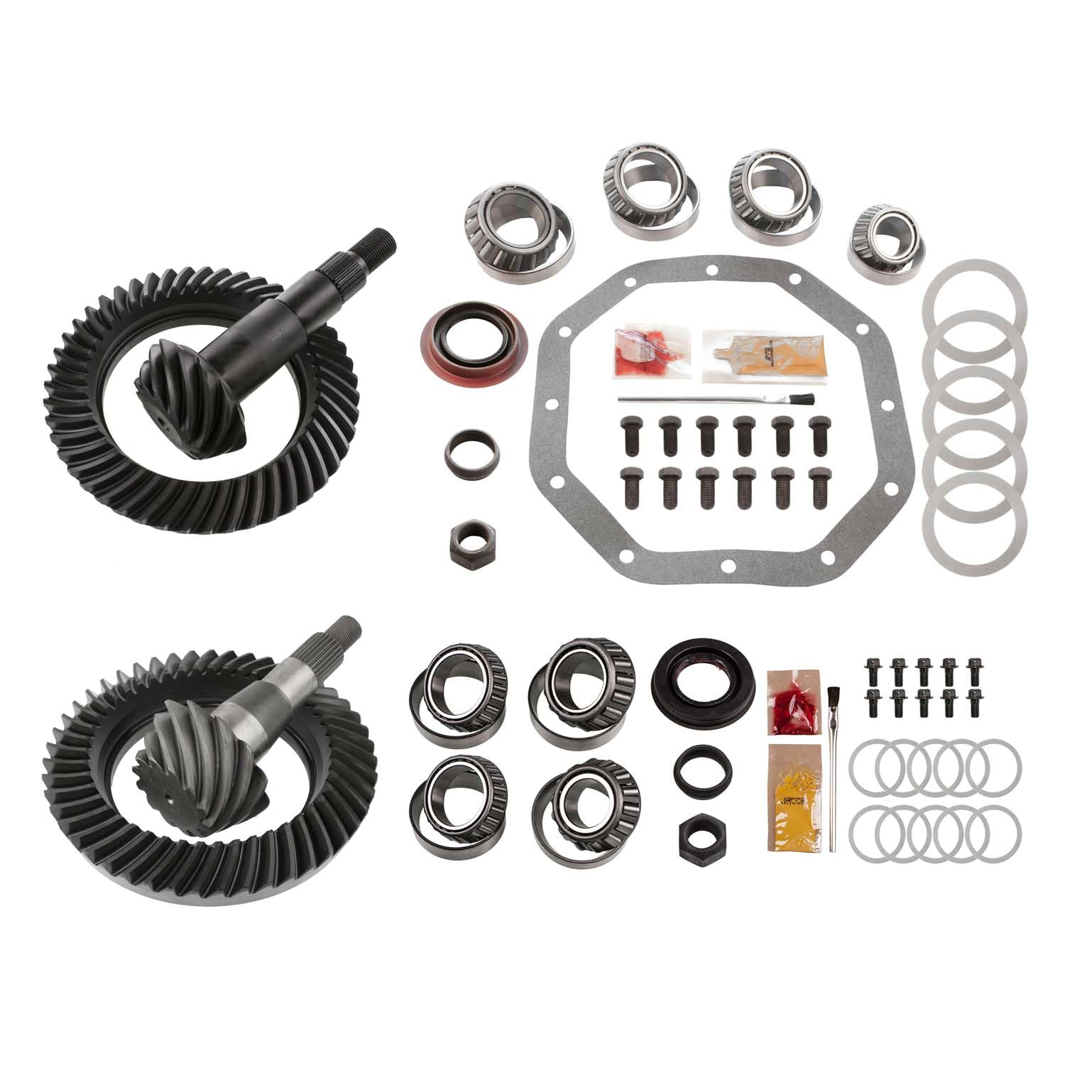 Motive Gear Differential Ring & Pinion MGK-404 Rebuild Bearing Kit For Chrysler 8.0 Front & 9.25 Rear Ratio 3.91, 12-Bolt 29 Spline 12 Pinion & 47 Ring Tooth -Fits Dodge Ram 1500 Rep. REV-C9.25-391