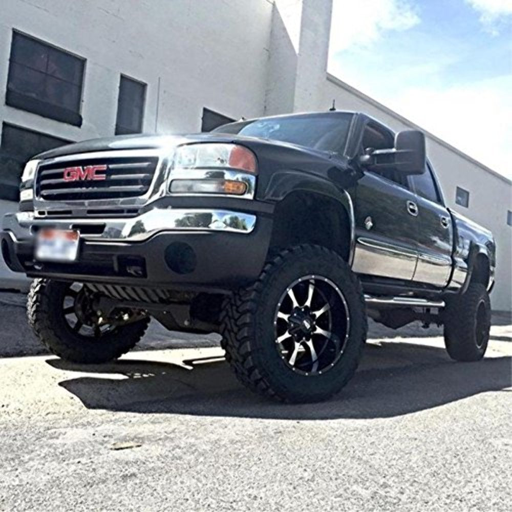 Gloss Black Moto Metal MO970 Wheel Machined with Milled Accents (20x10"/8x180mm, -24mm offset)