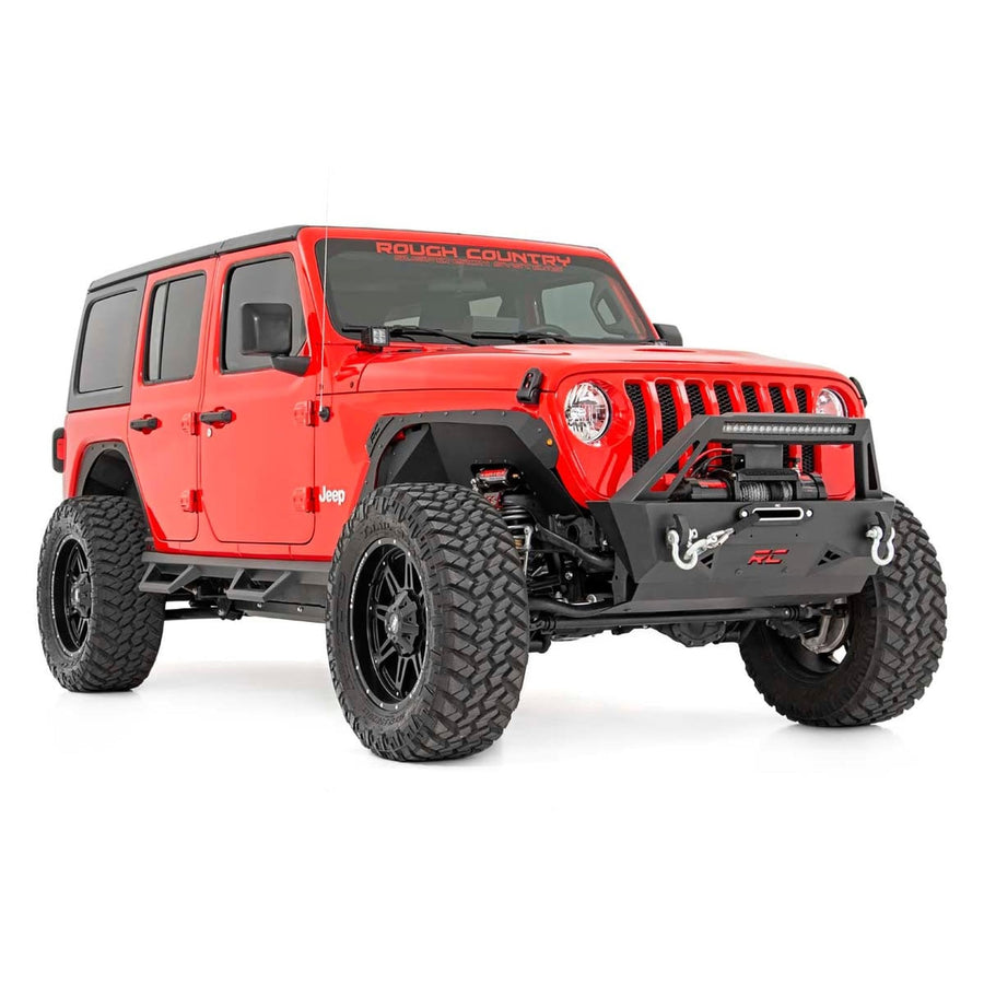 3.5 Inch Rough Country Lift Kit with Premium N3 Shocks for Jeep Wrangler Unlimited 4-Door (2024) - Includes Adjustable Lower Control Arms, Front Driveshaft, Springs