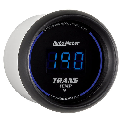Cobalt Auto Meter 6949 Digital Transmission Temperature Gauge, 2 1/16"