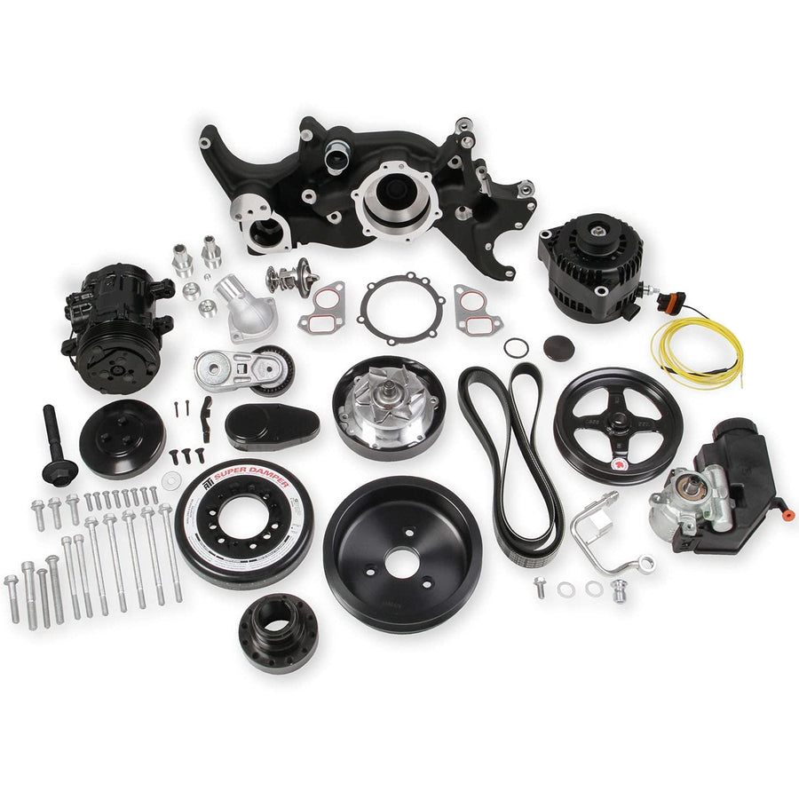 Mid-Mount Holley 20-190BK Complete Black LS7 Accessory System