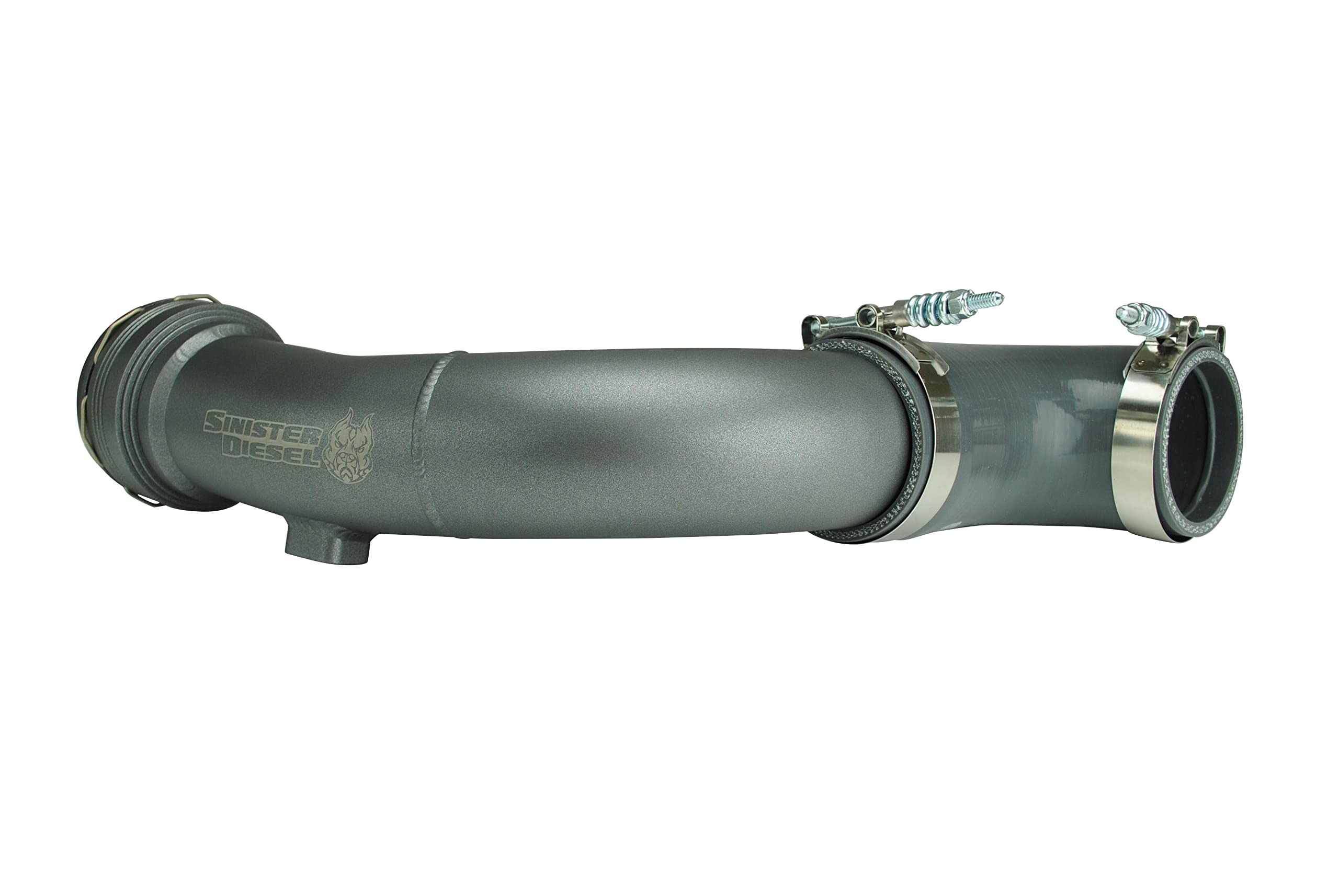 Cold Side Charge Pipe Sinister Diesel compatible with 2011-2016 Ford Powerstroke 6.7L (Gray)