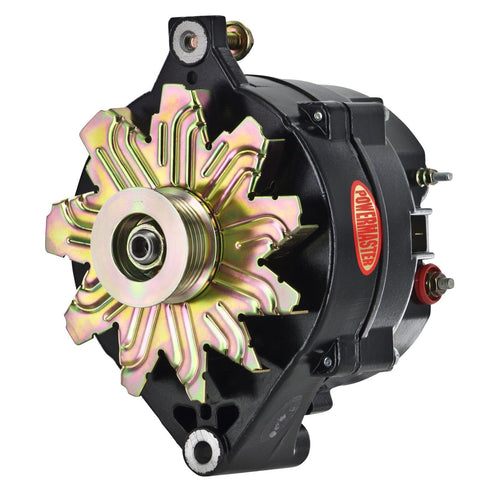 7072-104 Powermaster Alternator (Ford 1G Black 120A 6 grv Pulley Large Frame Ext Regulated), 1 Pack