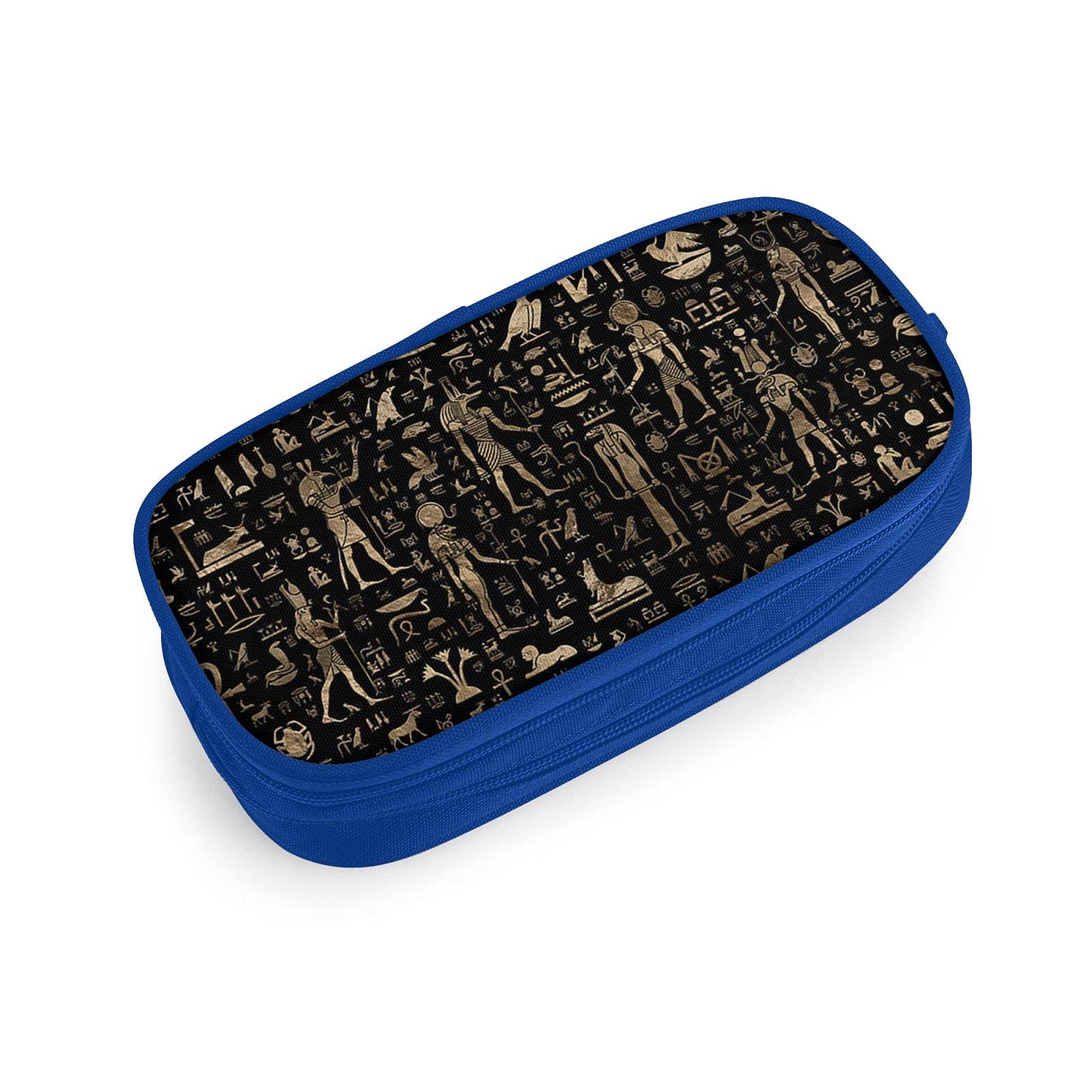 Pencil Case Ancient Egypt Cartoon Animal Pattern, Stationery, Simple, Unisex, Functional, For Students, For Working People, Multi-functional, Stationery Bag, Pen Holder, High Quality