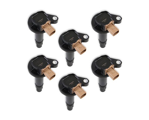 SuperCoil ACCEL 140646K-6 Ignition Coil - Black - 6-Pack (3-Pin)